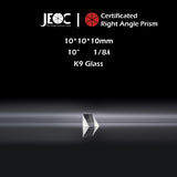 10Pcs of JEOC Certificated Right Angle Prism, 10mm*10mm*10mm, K9 Optical Glass