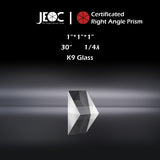 10Pcs of JEOC Certificated Right Angle Prism, 1"*1"*1", K9 Optical Glass