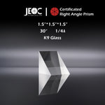 10Pcs of JEOC Certificated Right Angle Prism, 1.5”*1.5”*1.5”, K9 Optical Glass