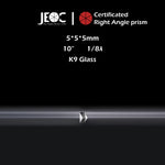 10Pcs of JEOC Certificated Right Angle Prism, 5mm*5mm*5mm, K9 Optical Glass