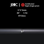 10Pcs of JEOC Certificated Right Angle Prism, 5mm*5mm*5mm, K9 Optical Glass