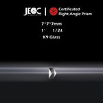 10Pcs of JEOC Certificated Right Angle Prism, 7mm*7mm*7mm, K9 Optical Glass