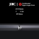 10Pcs of JEOC Certificated Right Angle Prism, 8mm*8mm*8mm, K9 Optical Glass