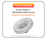 JEOC Drop-in Anchor Adapter for 1.5" SMR and Ball Reflector, works with M8 Expansion Anchor, Laser Tracker SMR Pin Nest