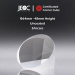 100pcs JEOC Certificated Corner Cube, 64mm Diameter, 48mm Height reflective prism, Uncoated