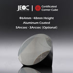 JEOC Certificated Corner Cube, 64mm Diameter, 48mm Height reflective prism, Aluminum Coated