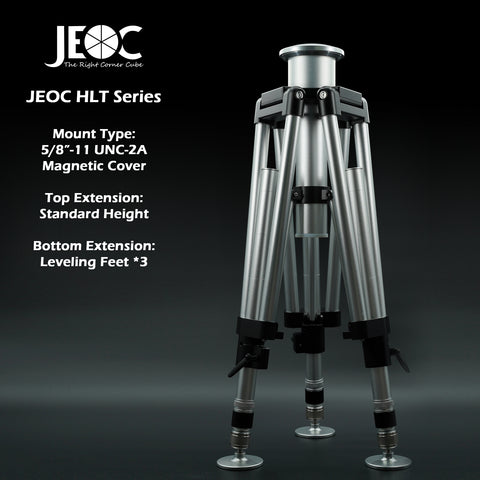 JEOC Heavy Load Tripod with Leveling Kit, for Faro Leica API Laser Trackers, 5/8-11 UNC-2A, with Flight Case