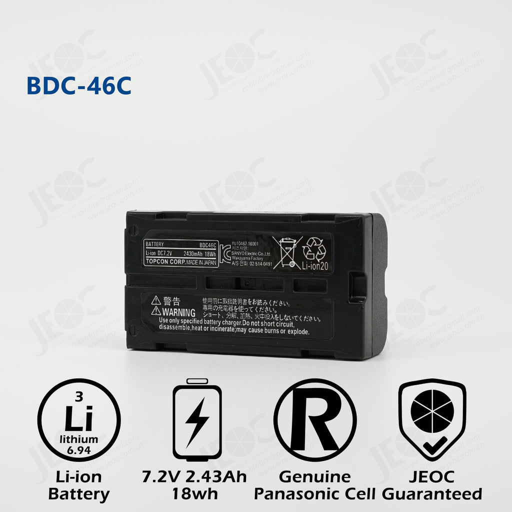 Replacement Battery of Sokkia BDC46C, for CX52/ES52/GM52 series  Total-station