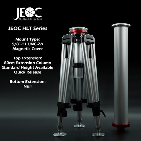 JEOC Heavy Load Tripod with 80cm Height Kit, for Faro Leica API Laser Trackers, 5/8-11 UNC-2A, with Flight Case