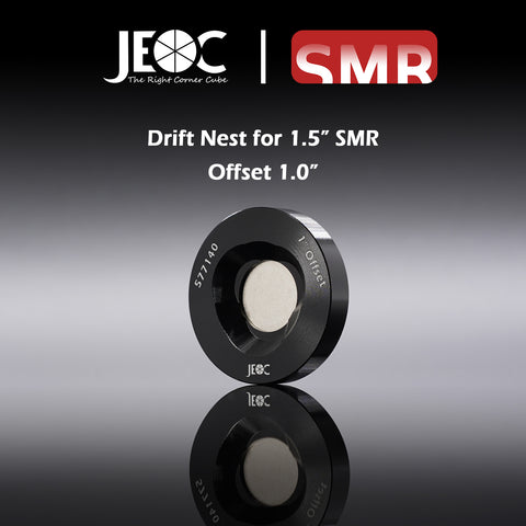 JEOC Magnetic Drift Nest for 1.5" Spherically Mounted Retro-Reflector (SMR), 1" offset, 1.5" Ball Probe Seat