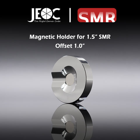 JEOC Magnetic Shankless Holder for 1.5" Spherically Mounted Retro-Reflector (SMR), 1" offset, 1.5" Ball Probe Seat