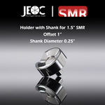 JEOC Magnetic Holder with Shank for 1.5" SMR, 1" offset, 0.25" Shank diameter