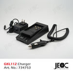 JEOC GKL112, Battery Charger for Leica, Charges GEB111/121