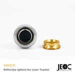 JEOC 1.5" SMR Ver 2.0 Simple Kit, 1.5inch Spherically Mounted Retro-Reflector (SMR), 38.1mm Reflective Sphere for Laser Tracker
