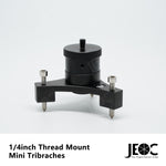 JEOC Mini Tribrach with 1/4inch or 5/8inch Thread Mount