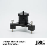 JEOC Mini Tribrach with 1/4inch or 5/8inch Thread Mount